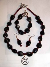 Jewelry_black_agate_necklace_set_wi