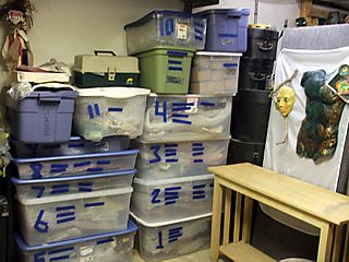 Studio - clean numbered bins