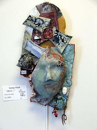 Show 9.09 herons mask collage piece