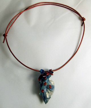 8.09 corded kyanite and glass $35.00