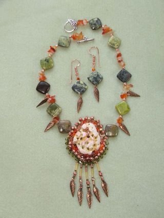Ocracoke necklace 1 w earrings $135