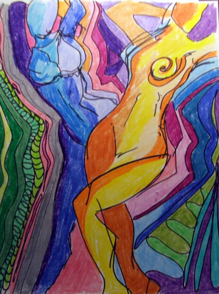Original art, Dancing with my Shadow by Tammy Vitale