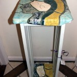 example of table with handmade tiles