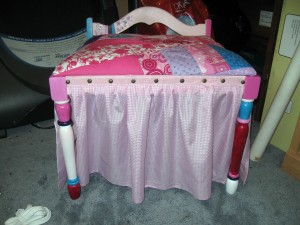 princess vanity stool