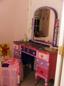 fambly - the vanity in its new home