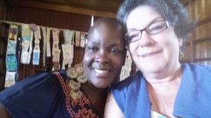 picture of Tammy Vitale and Sonya Renee Taylor at Life Is A Verb Camp 2015
