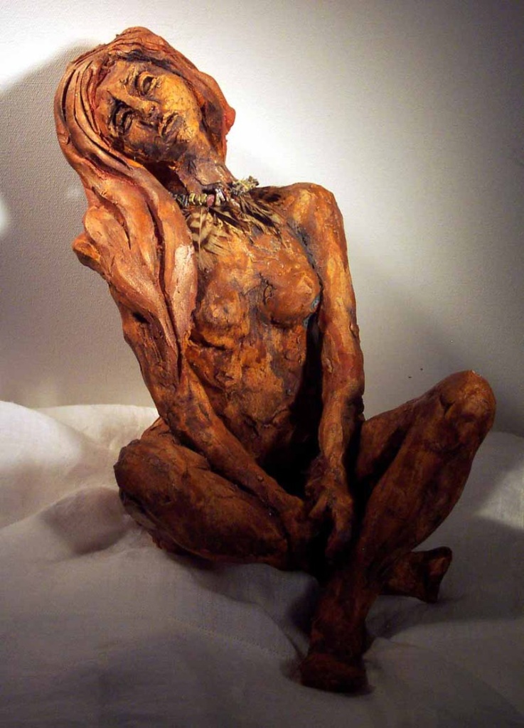 original sculpture by Tammy Vitale - can't remember her name. Sold her a decade ago to a man who bought it for his wife who had just had a baby. Lovely story isn't it?